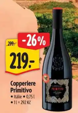 Albert Copperiere Primitivo nabídka