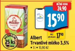 Albert Albert Trvanlivé mléko 3,5% nabídka