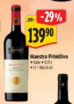 Albert Maestro Primitivo nabídka