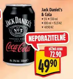 Albert JACK DANIEL'S & COLA nabídka