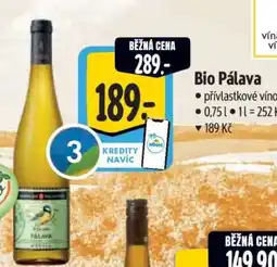 Albert Bio Pálava nabídka