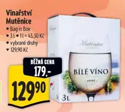 Albert Vinařství Mutěnice Bílé Víno nabídka