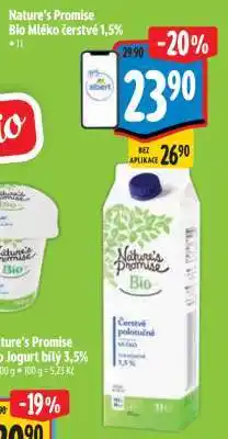 Albert Nature's Promise Bio Mléko čerstvé 1,5 nabídka