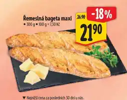 Albert Řemeslná bageta MAXI nabídka