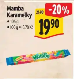Albert MAMBA Karamelky nabídka