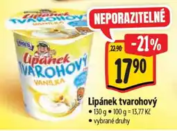 Albert Lipánek tvarohový nabídka