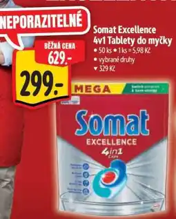 Albert Somat Excellence 4v1 Tablety do myčky nabídka