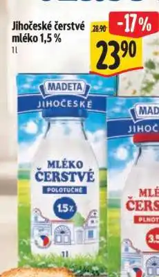 Albert Jihočeské Čerstvé mléko 1,5% nabídka