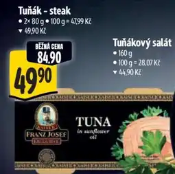 Albert Tuňák steak nabídka