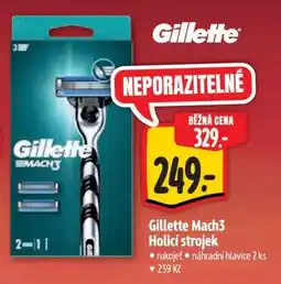 Albert Gillette Mach3 holicí strojek nabídka