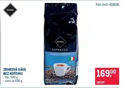 Makro ZRNKOVÁ KÁVA BEZ KOFEINU nabídka