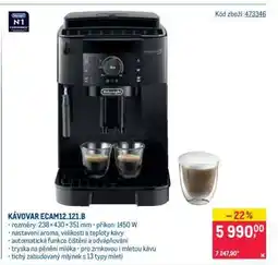 Makro KÁVOVAR ECAM12.121.B nabídka