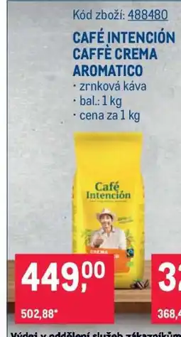 Makro CAFÉ INTENCIÓN CAFFÉ CREMA AROMATICO nabídka