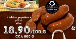 Jip Klobása papriková pálivá nabídka
