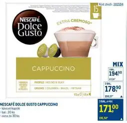 Makro Nescafé Dolce Gusto cappuccino nabídka