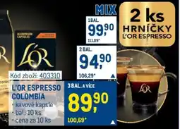 Makro L’OR Espresso Colombia nabídka