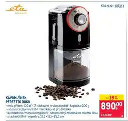 Makro KÁVOMLÝNEK PERFETTO 0068 nabídka