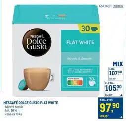 Makro NESCAFÉ DOLCE GUSTO FLAT WHITE nabídka