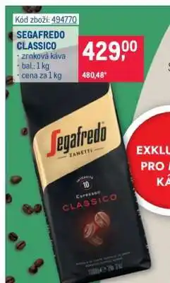 Makro SEGAFREDO CLASSICO nabídka