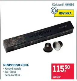 Makro NESPRESSO ROMA nabídka
