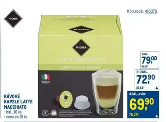 Makro KÁVOVÉ KAPSLE LATTE MACCHIATO nabídka