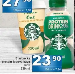 Jip Starbucks protein ledová káva latte nabídka