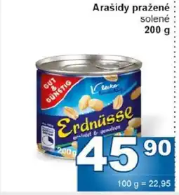 Jip Arašídy pražené solené nabídka
