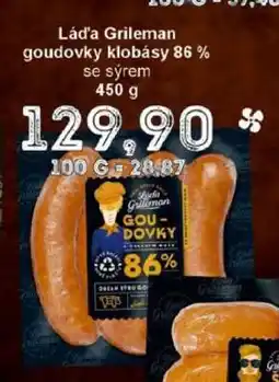 Jip Láďa Grileman goudovky klobásy 86 % se sýrem nabídka
