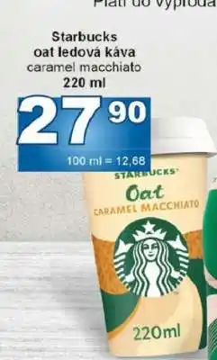 Jip Starbucks oat ledová káva caramel macchiato nabídka