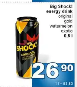 Jip Big Shock energy drink nabídka