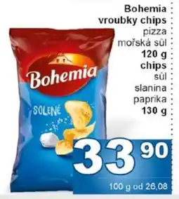 Jip Bohemia Vroubky, Chips nabídka