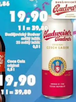 Jip Budějovický Budvar světlý ležák 33 světlý ležák 0,5 l nabídka