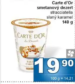 Jip CARTE D'OR Smetanový dezert nabídka