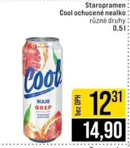 Jip Staropramen Cool ochucené nealko nabídka