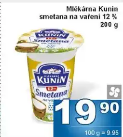 Jip Mlékárna Kunín Smetana na vaření 12% nabídka