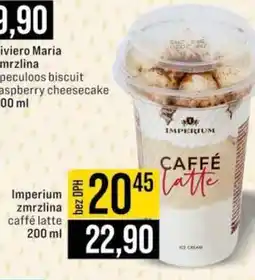 Jip Imperium zmrzlina caffé Latte nabídka