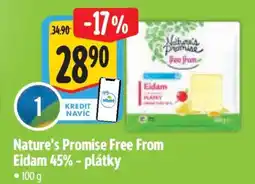 Albert Nature's Promise Free From Eidam 45% - plátky nabídka