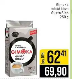 Jip Gimoka mletá káva Gusto Rico nabídka