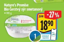 Albert Nature's Promise Bio Čerstvý sýr smetanový nabídka