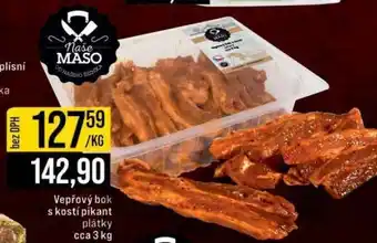 Jip Vepřový bok s kostí pikant plátky cca 3 kg nabídka