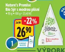 Albert Nature’s Promise Bio Sýr s modrou plísní nabídka
