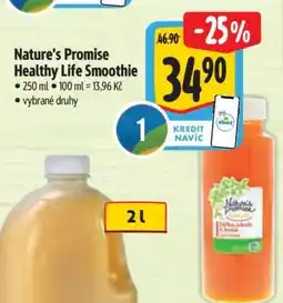 Albert Nature’s Promise Healthy life Smoothie nabídka