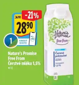 Albert Nature's Promise Free From Čerstvé mléko 1,5% nabídka