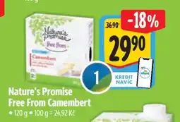 Albert Nature’s Promise Free from Camembert nabídka