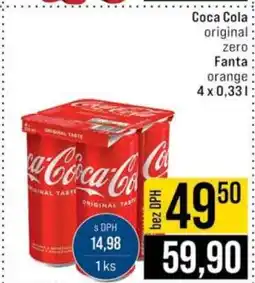 Jip Coca Cola original, zero, Fanta orange nabídka