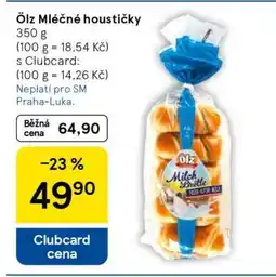 Tesco Ölz Mléčné houstičky nabídka