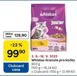 Tesco Whiskas Granule pro kočky nabídka