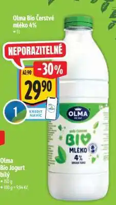 Albert Olma Bio Čerstvé mléko 4% nabídka