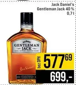 Jip JACK DANIEL’S GENTLEMAN JACK 40 % nabídka