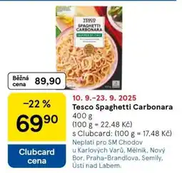 Tesco Tesco Spaghetti Carbonara nabídka